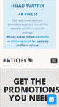 Mobile Screenshot of enticify.com